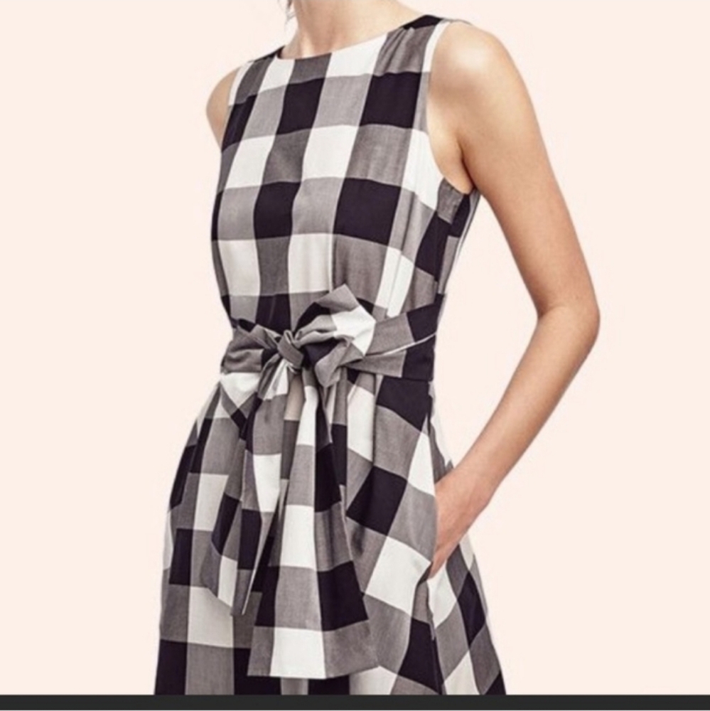 Ann Taylor  Gingham Midi Dress - Picture 4 of 9